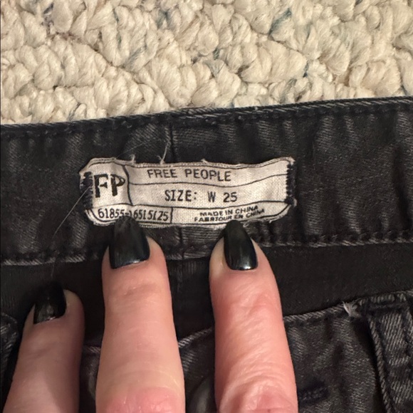 Free People Charcoal Jeans - Picture 3 of 5